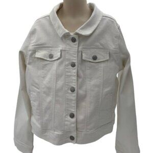 Cat&Jack Girls White Jean Jacket Size Large (10/12)